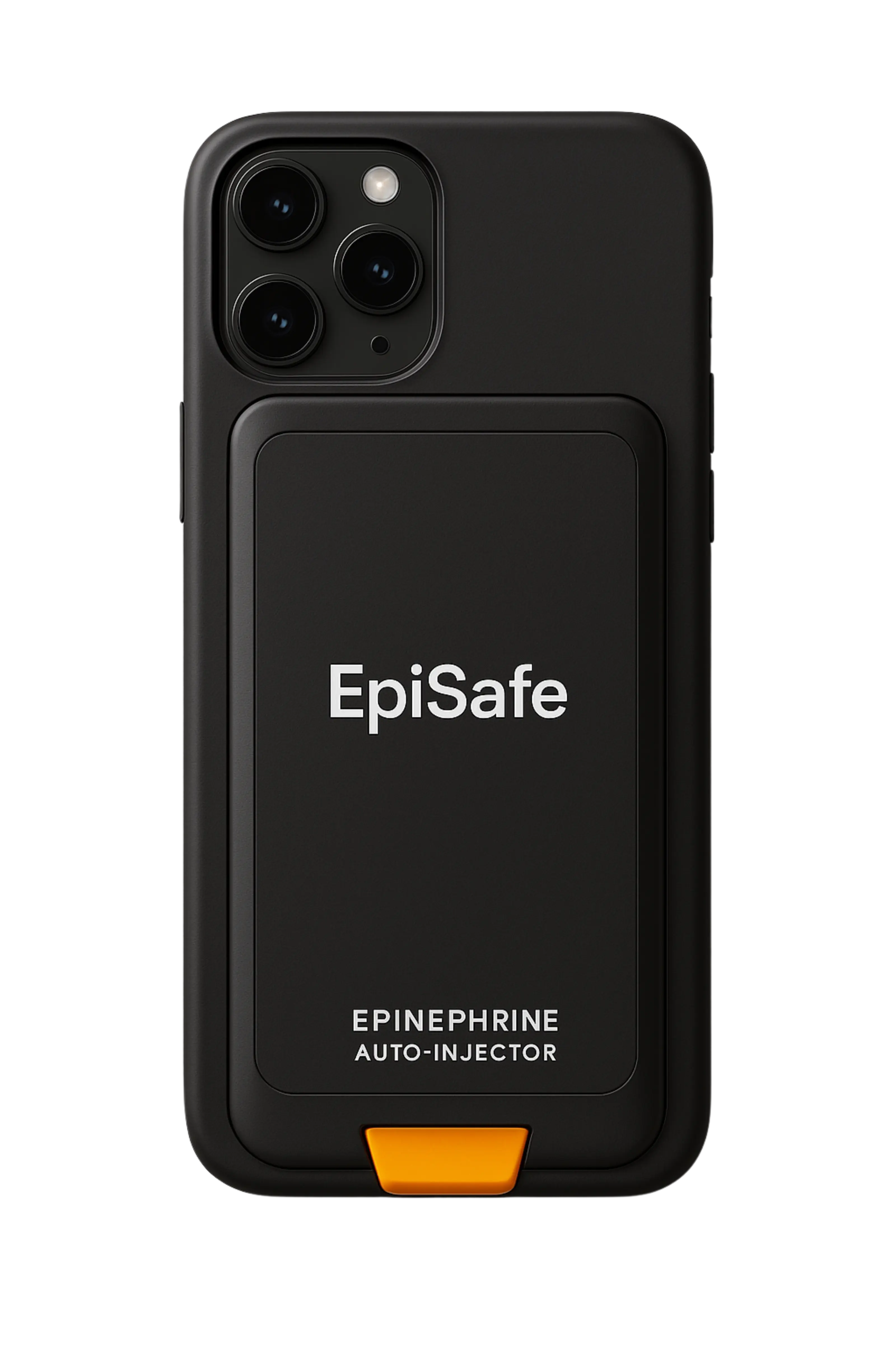EpiSafe phone case with built-in EpiPen auto-injector